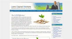 Desktop Screenshot of lanecapitalmarkets.com